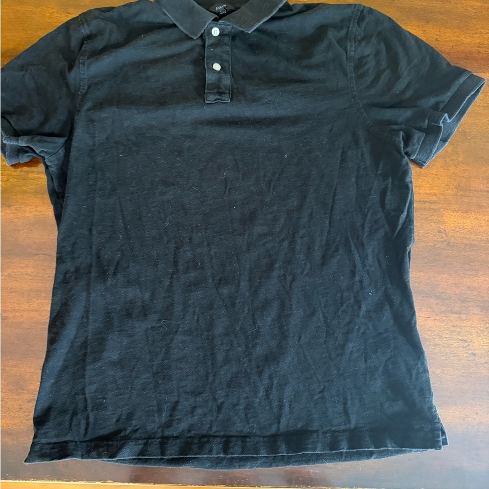 J. Crew Black Polo Shirt